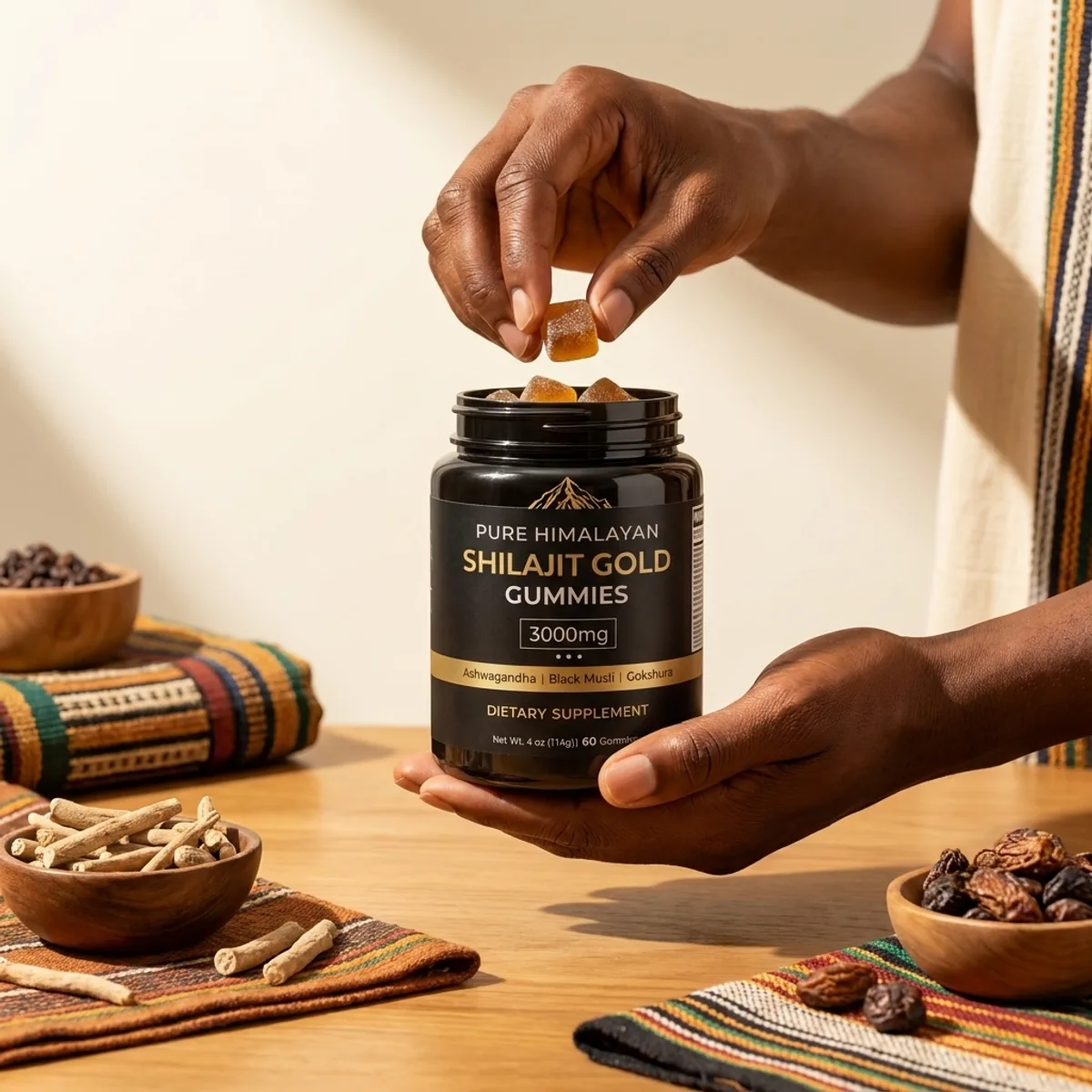Shilajit Gold Gummies - Énergie & Vitalité Naturelles