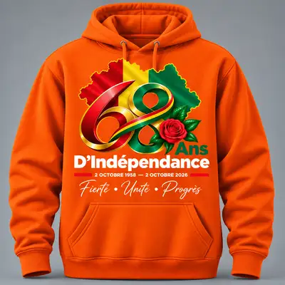 Hoodie 68 - Orange Éclat