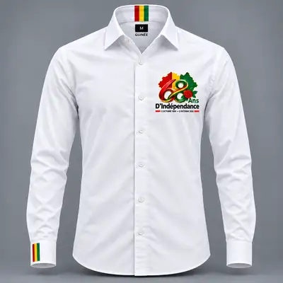 Chemise Officielle 68 Ans d'Indépendance