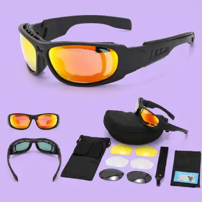 Kit Lunettes Tactiques 4 Verres - Protection Totale Outdoor