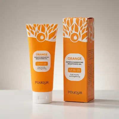 Gel Exfoliant Orange Pouqur - Peau Lumineuse et Purifiée