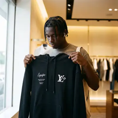 Hoodie Equipe LV - Style Urbain Premium Noir