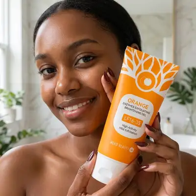 Gel Orange Exfoliant — Coudes, Genoux et Zones Sombres