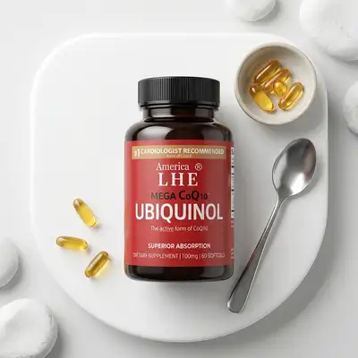 America LHE Mega CoQ10 Ubiquinol 100mg – 60 Softgels