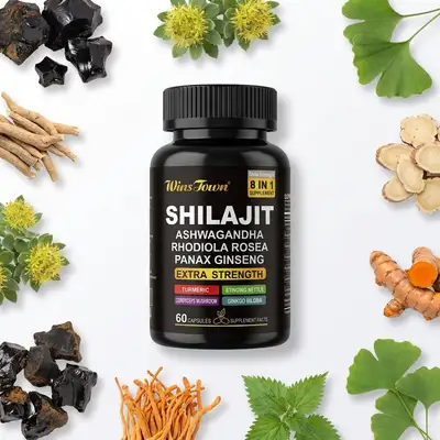 WinsTown Shilajit 8-in-1 Extra Strength Capsules