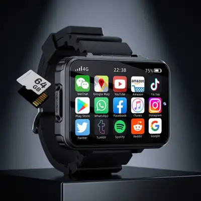 Montre Connectée 4G/5G avec SIM - Grand Ecran Android