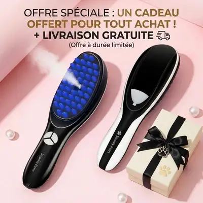 ✨ Brosse de massage capillaire LED
