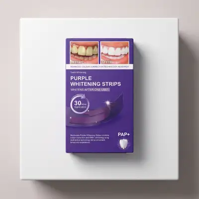 Purple Whitening Strips - Dents Blanches en 30 Minutes
