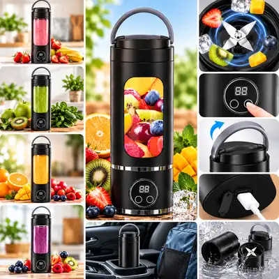 Mini Blender Portable Rechargeable HP-118 – Mixeur à Jus et Smoothies
