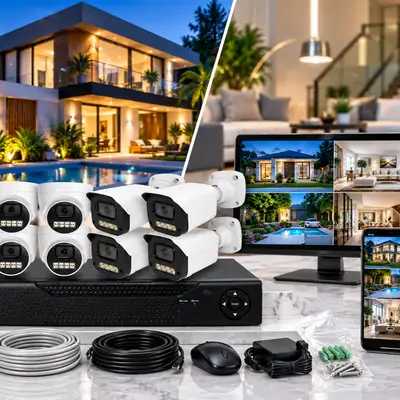 Kit de Vidéosurveillance 8 Caméras 4K + DVR – Système de Sécurité HD Full-Color