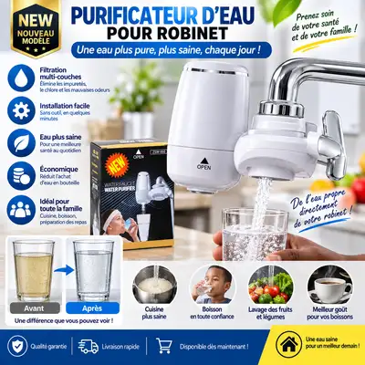 Purificateur d’eau pour robinet ZSW-050 – Filtration pratique