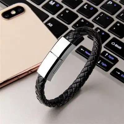 Bracelet Câble Charge Rapide iPhone - Résistant