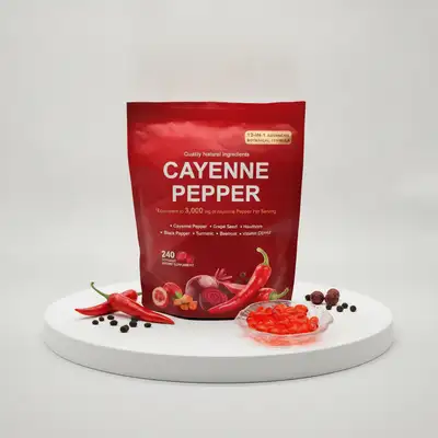 Cayenne Pepper LuvVita - Formule Botanique 12-en-1, 240 Softgels
